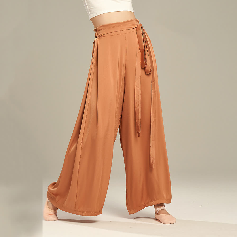 Olivenorma Pantaloni da yoga larghi e morbidi in poliestere con fasciatura - image 13