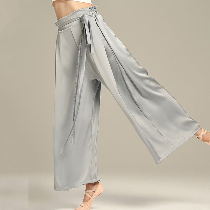 Olivenorma Pantaloni da yoga larghi e morbidi in poliestere con fasciatura - image 11
