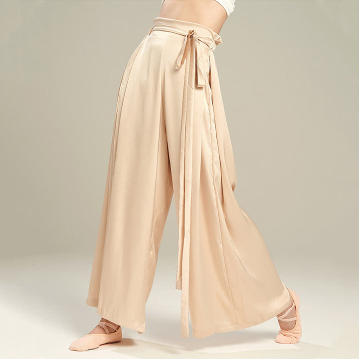 Olivenorma Pantaloni da yoga larghi e morbidi in poliestere con fasciatura - image 2