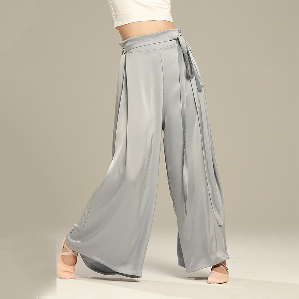 Olivenorma Pantaloni da yoga larghi e morbidi in poliestere con fasciatura - image 8