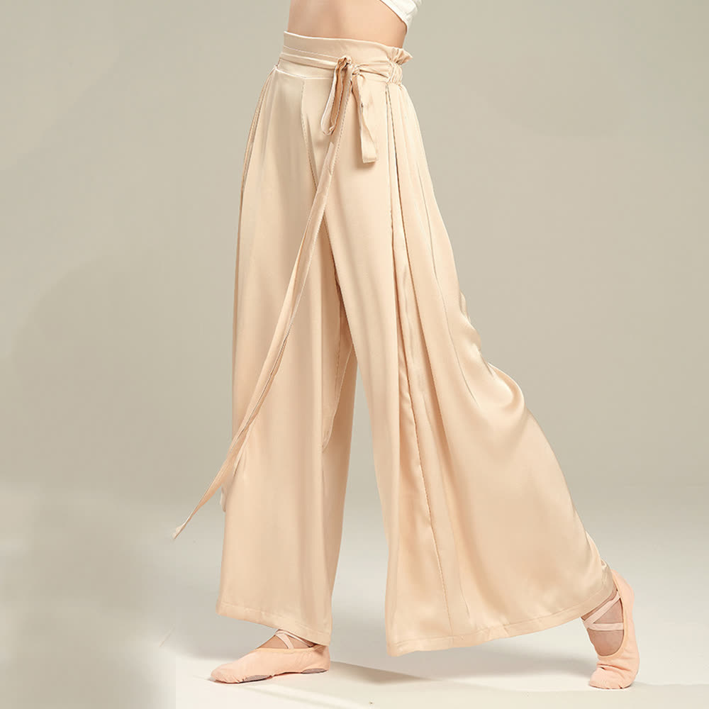 Olivenorma Pantaloni da yoga larghi e morbidi in poliestere con fasciatura - image 3