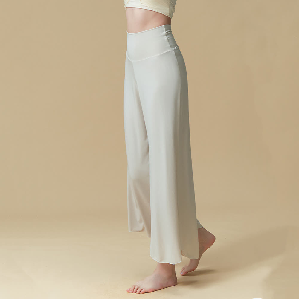 Pantaloni da yoga e pilates traspiranti a vita alta in nylon Olivenorma - image 5