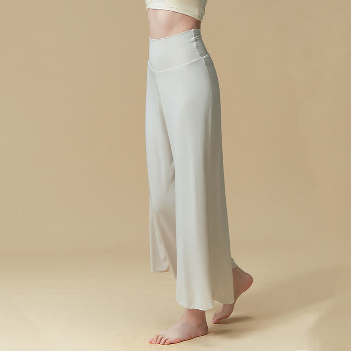 Pantaloni da yoga e pilates traspiranti a vita alta in nylon Olivenorma - image 6