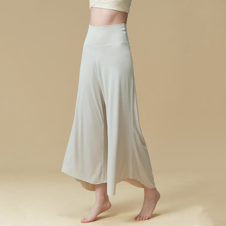 Pantaloni da yoga e pilates traspiranti a vita alta in nylon Olivenorma - image 1