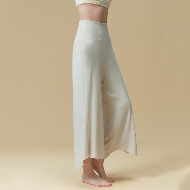 Pantaloni da yoga e pilates traspiranti a vita alta in nylon Olivenorma - image 5