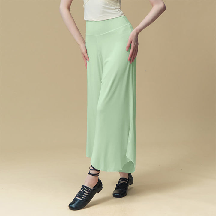 Pantaloni da yoga e pilates traspiranti a vita alta in nylon Olivenorma - Verde - L - image 9