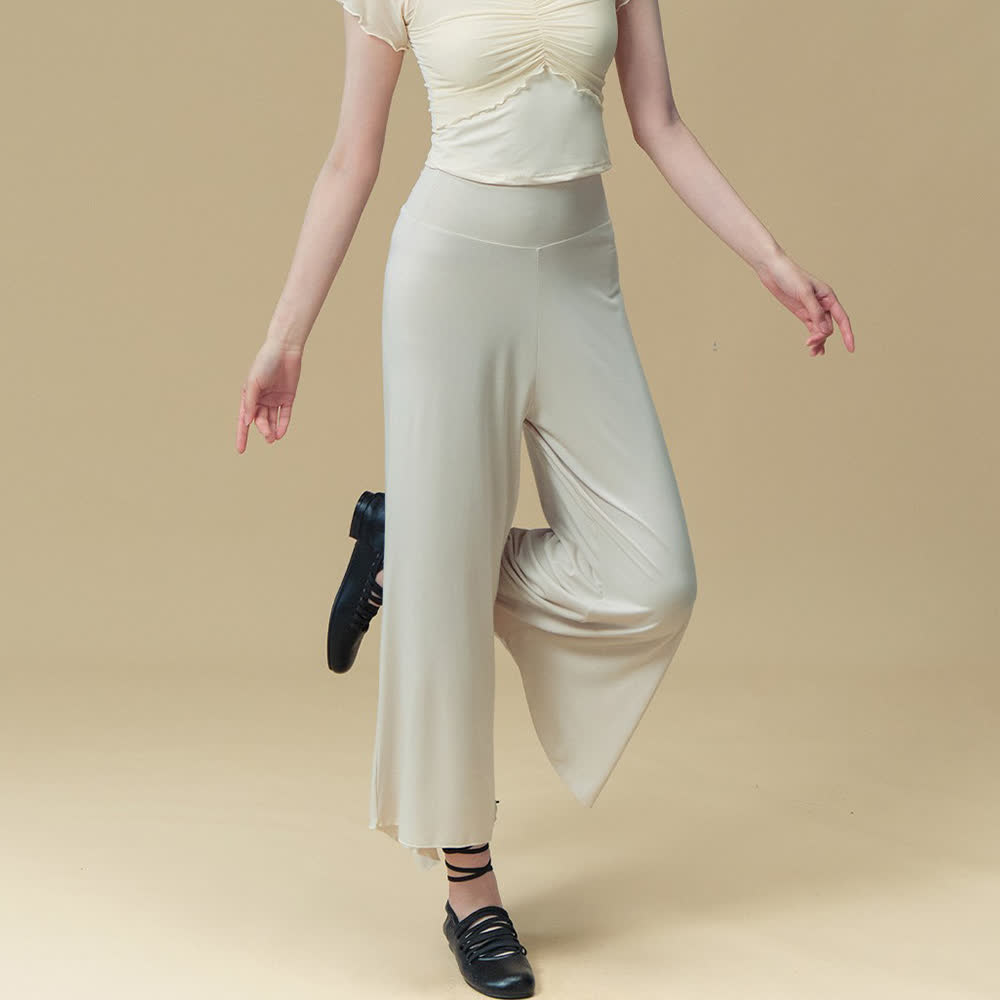 Pantaloni da yoga e pilates traspiranti a vita alta in nylon Olivenorma - image 7