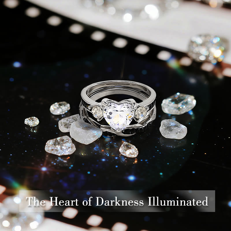 Anello con moissanite Galaxy Heart di Hades Olivenorma - image 3