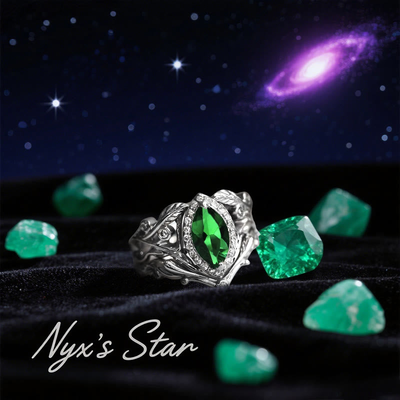 Anello con moissanite taglio marquise a stella di Olivenorma Nyx - image 6