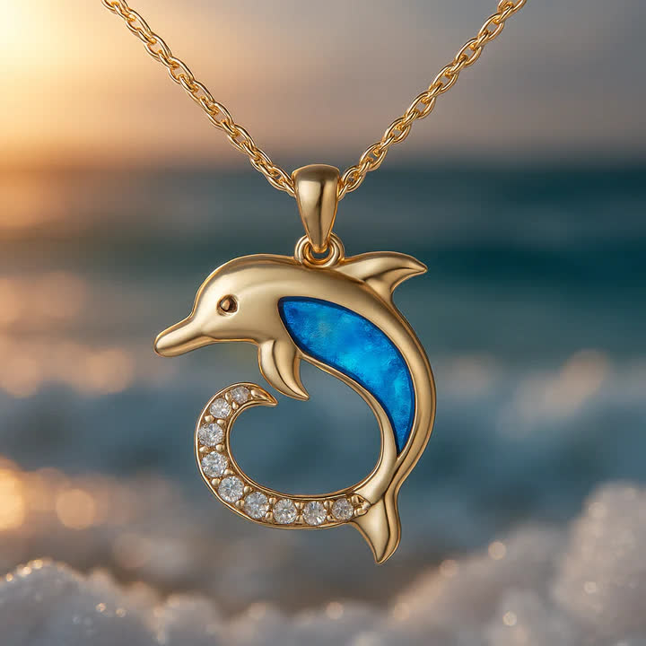 Olivenorma Guardiani del cuore dell'oceano - Collana delfino e sirena - image 15