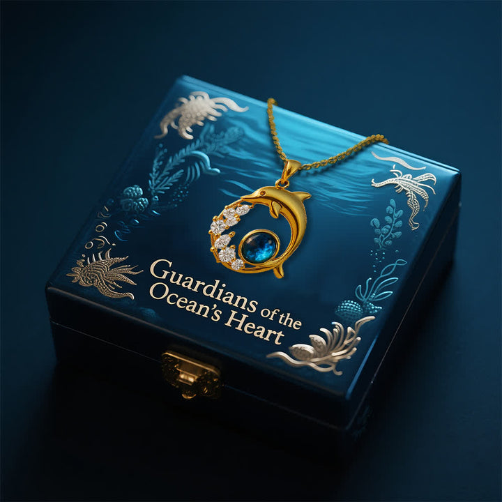 Olivenorma Guardiani del cuore dell'oceano - Collana delfino e sirena - image 3