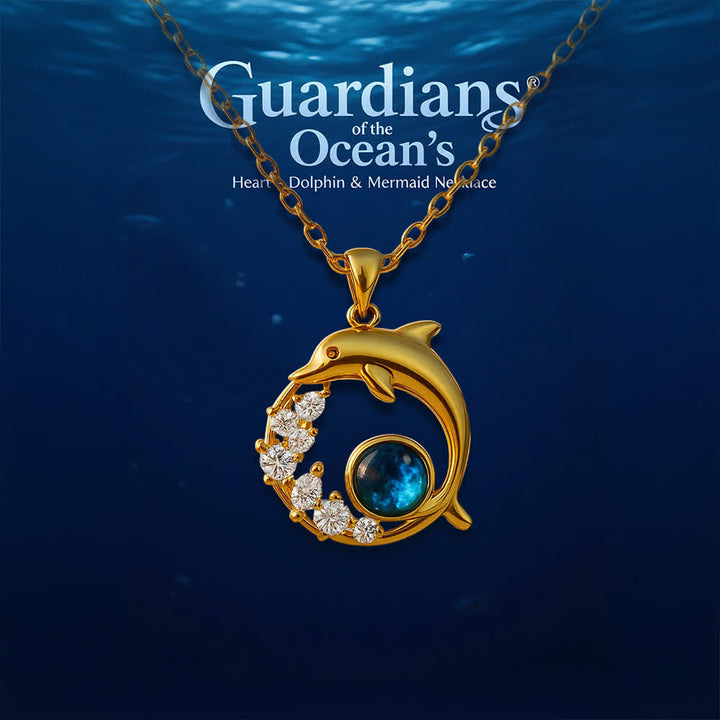 Olivenorma Guardiani del cuore dell'oceano - Collana delfino e sirena - image 5