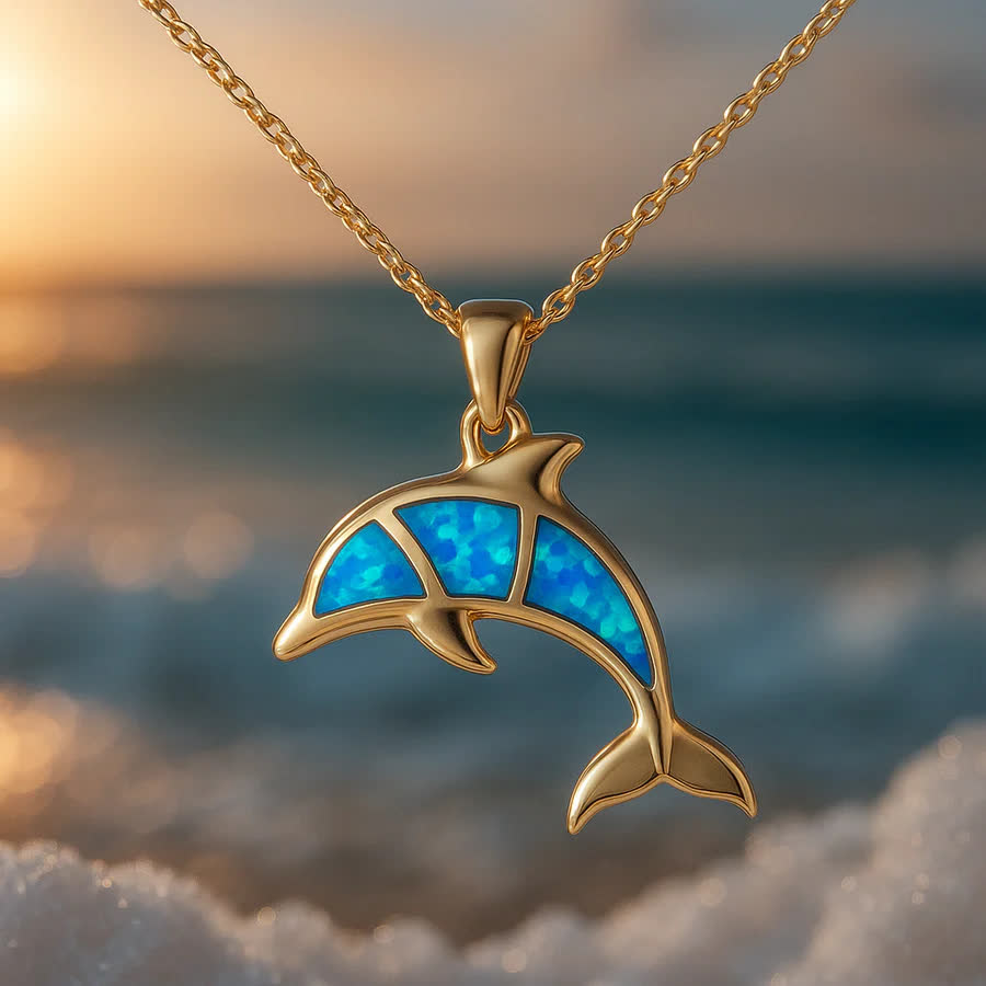 Olivenorma Guardiani del cuore dell'oceano - Collana delfino e sirena - image 13
