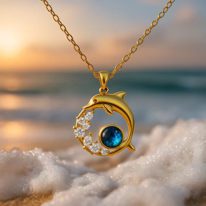 Olivenorma Guardiani del cuore dell'oceano - Collana delfino e sirena - image 4