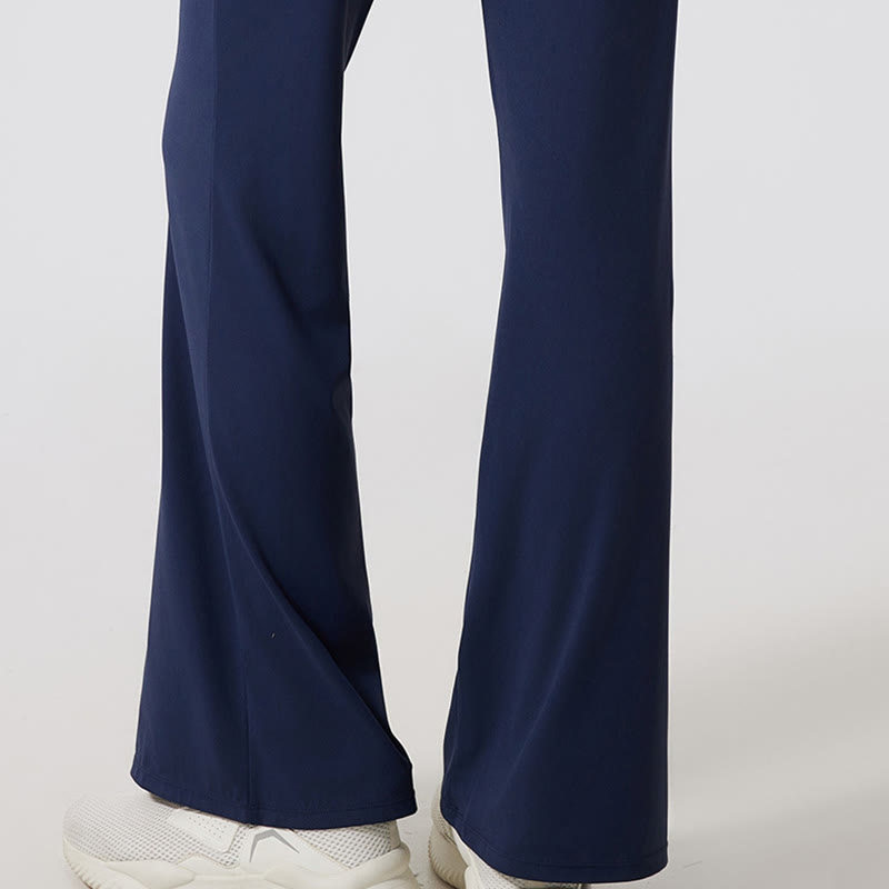 Olivenorma Pantaloni da yoga a gamba larga, casual, con nodo, da lavoro - image 11