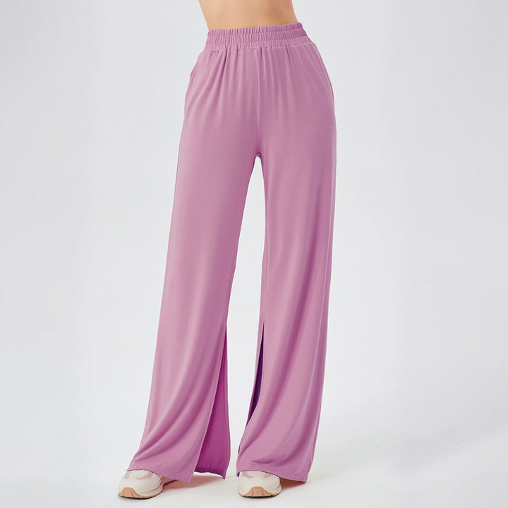 Olivenorma Pantaloni larghi e leggeri, pantaloni casual da yoga ventilati - Rosa - XL - image 21