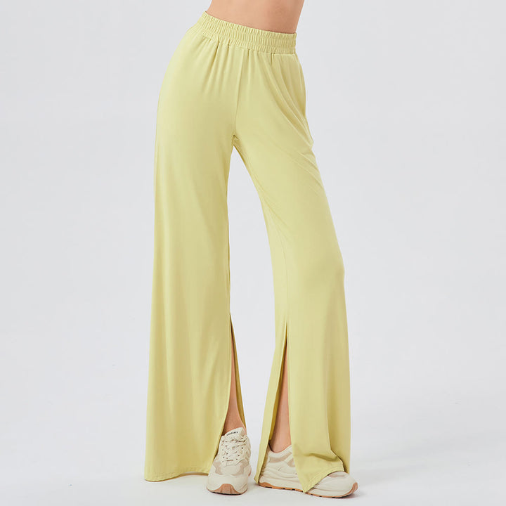 Olivenorma Pantaloni larghi e leggeri, pantaloni casual da yoga ventilati - Giallo - XL - image 0