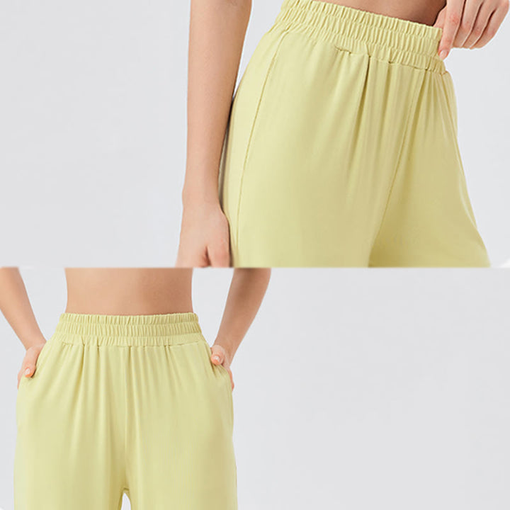 Olivenorma Pantaloni larghi e leggeri, pantaloni casual da yoga ventilati - image 9