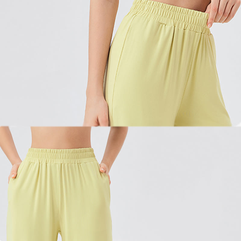 Olivenorma Pantaloni larghi e leggeri, pantaloni casual da yoga ventilati - image 8