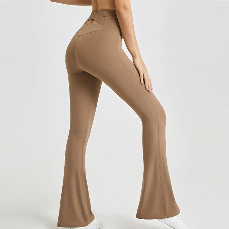 Olivenorma Leggings svasati da allenamento per donna, pantaloni da yoga a vita alta - image 2