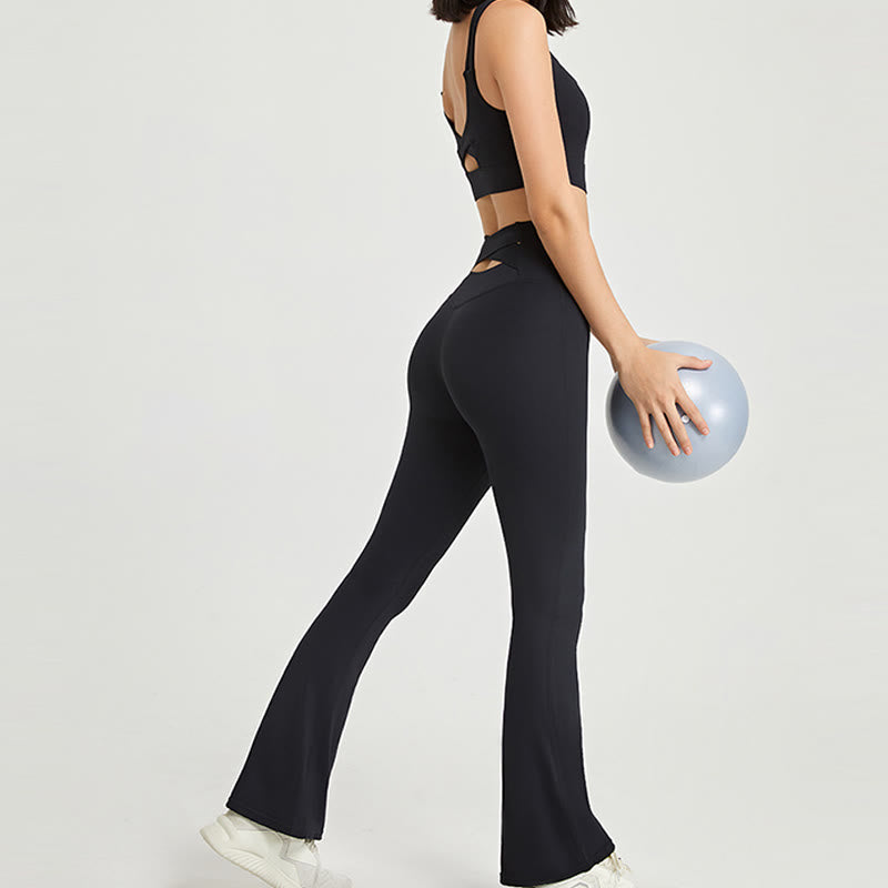 Olivenorma Leggings svasati da allenamento per donna, pantaloni da yoga a vita alta - image 8