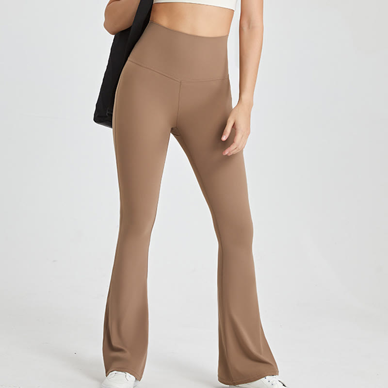 Olivenorma Leggings svasati da allenamento per donna, pantaloni da yoga a vita alta - image 1