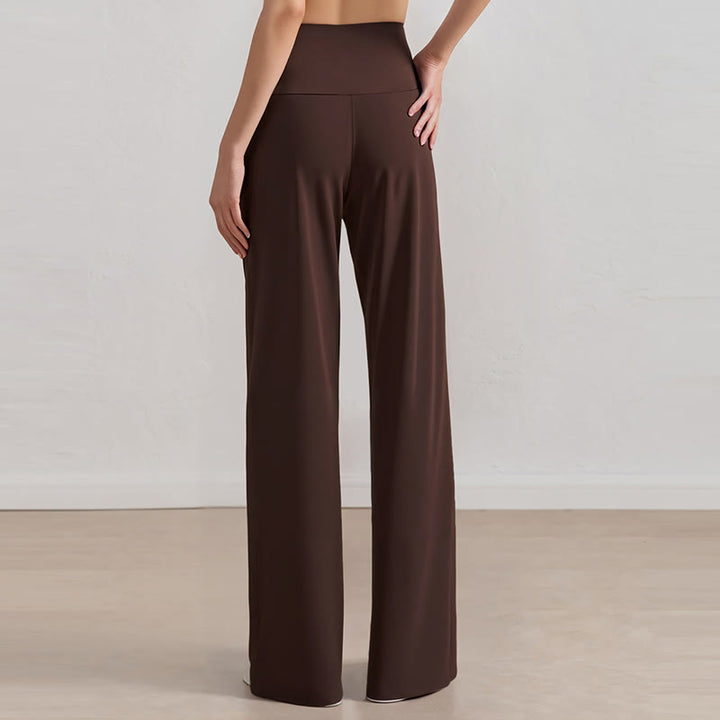 Olivenorma Pantaloni a gamba larga Pantaloni casual elasticizzati Pantaloni da salotto Pantaloni da yoga - image 11