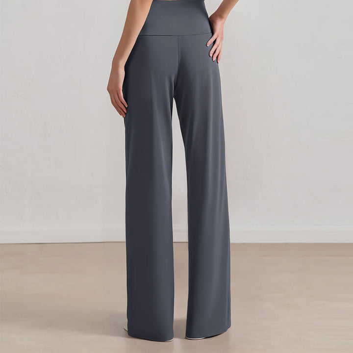 Olivenorma Pantaloni a gamba larga Pantaloni casual elasticizzati Pantaloni da salotto Pantaloni da yoga - image 3