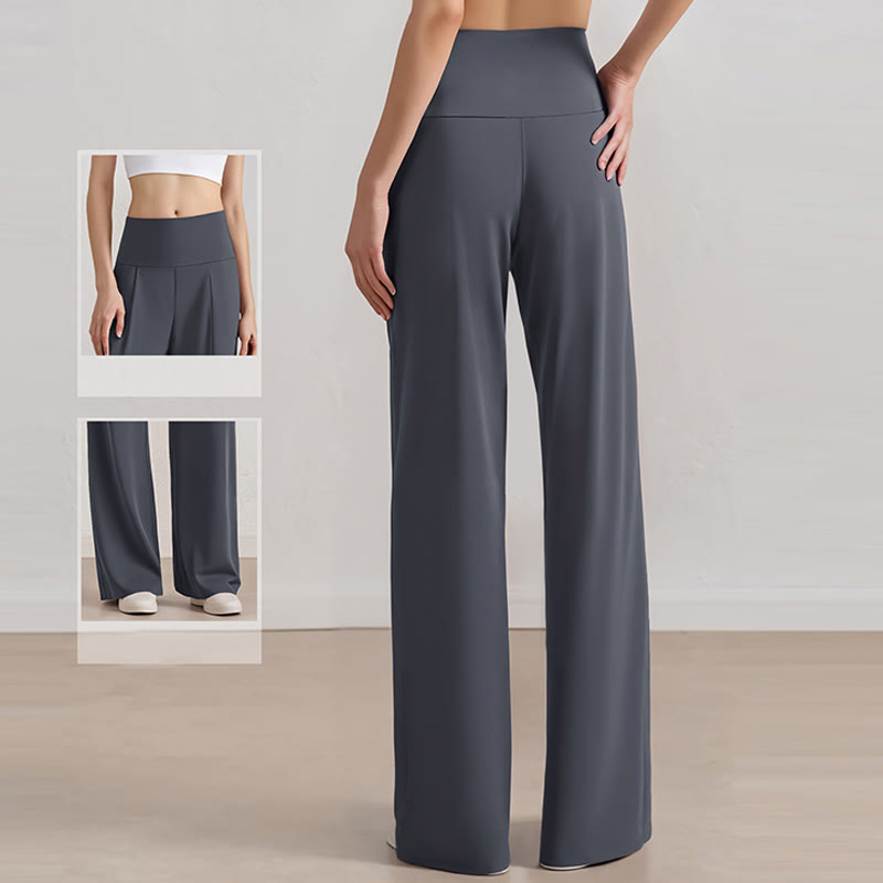 Olivenorma Pantaloni a gamba larga Pantaloni casual elasticizzati Pantaloni da salotto Pantaloni da yoga - image 2