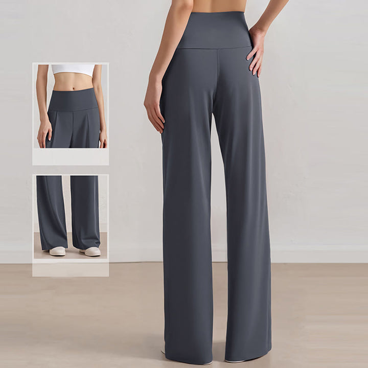 Olivenorma Pantaloni a gamba larga Pantaloni casual elasticizzati Pantaloni da salotto Pantaloni da yoga - image 2