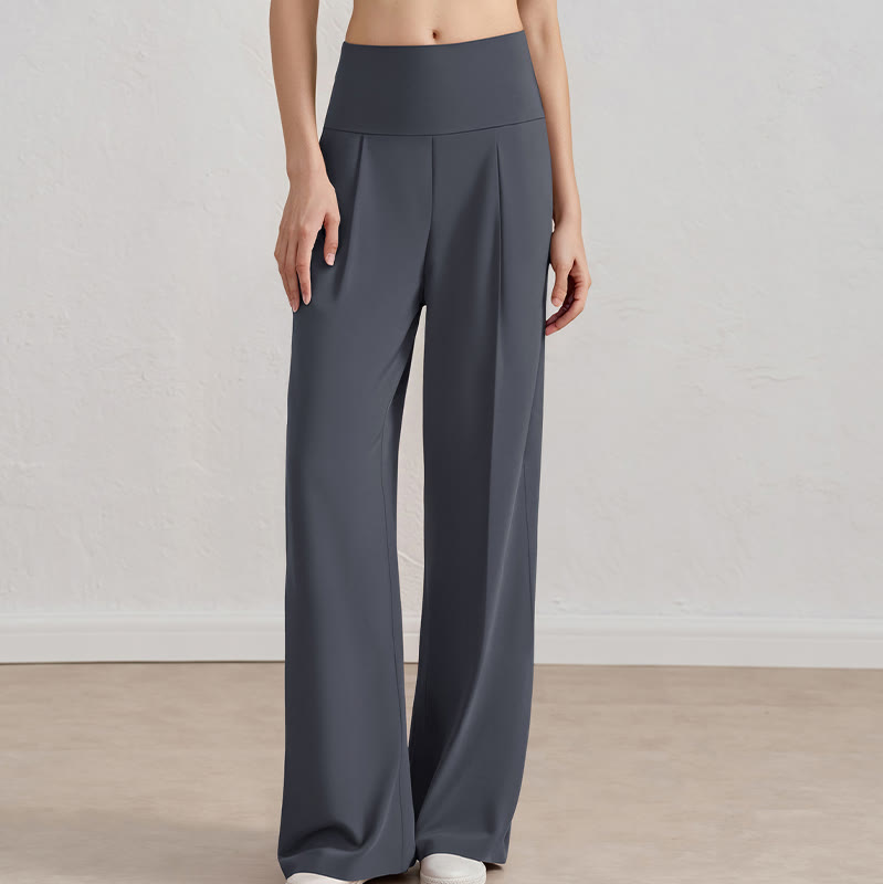 Olivenorma Pantaloni a gamba larga Pantaloni casual elasticizzati Pantaloni da salotto Pantaloni da yoga - image 2