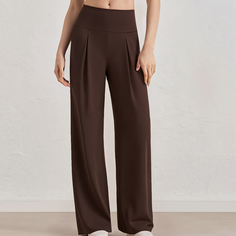 Olivenorma Pantaloni a gamba larga Pantaloni casual elasticizzati Pantaloni da salotto Pantaloni da yoga - image 10