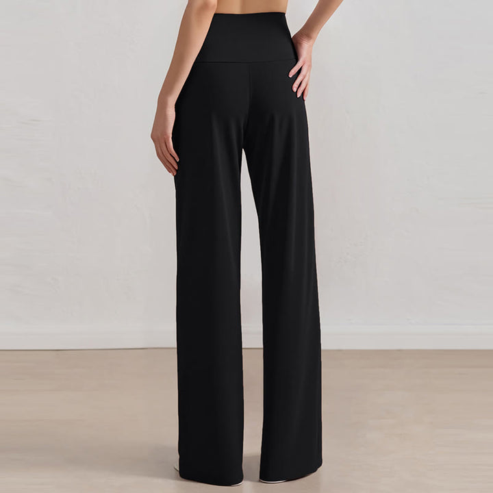 Olivenorma Pantaloni a gamba larga Pantaloni casual elasticizzati Pantaloni da salotto Pantaloni da yoga - image 13
