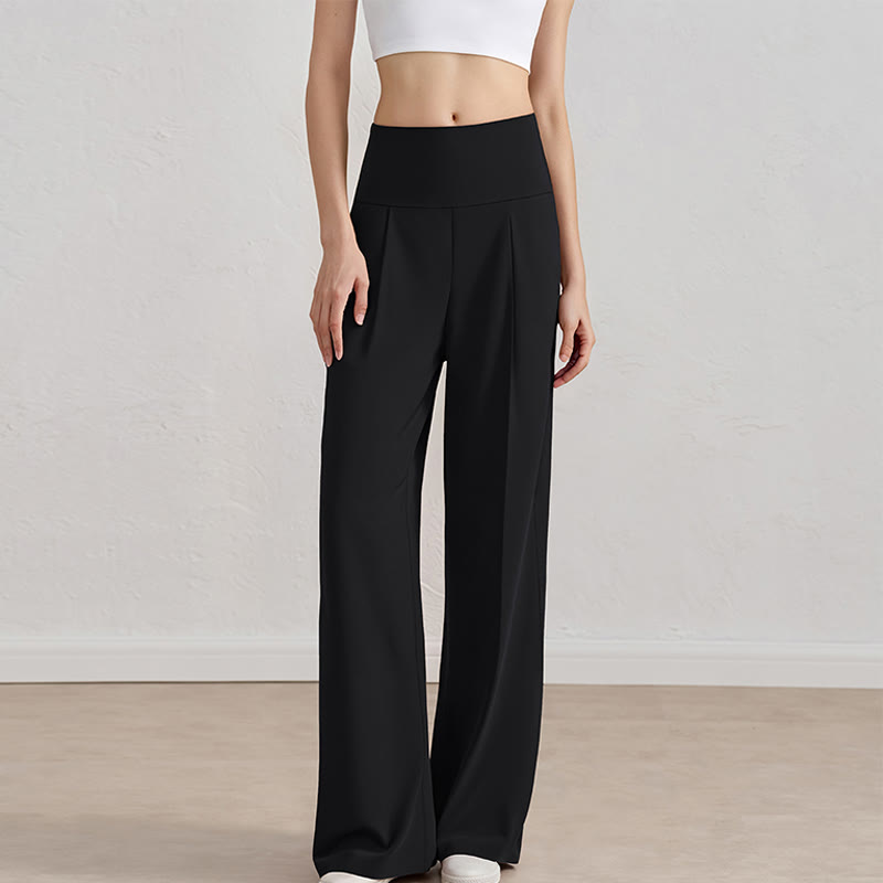 Olivenorma Pantaloni a gamba larga Pantaloni casual elasticizzati Pantaloni da salotto Pantaloni da yoga - image 12