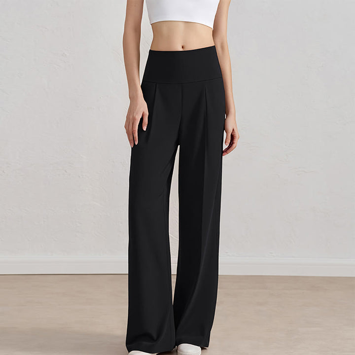Olivenorma Pantaloni a gamba larga Pantaloni casual elasticizzati Pantaloni da salotto Pantaloni da yoga - image 12