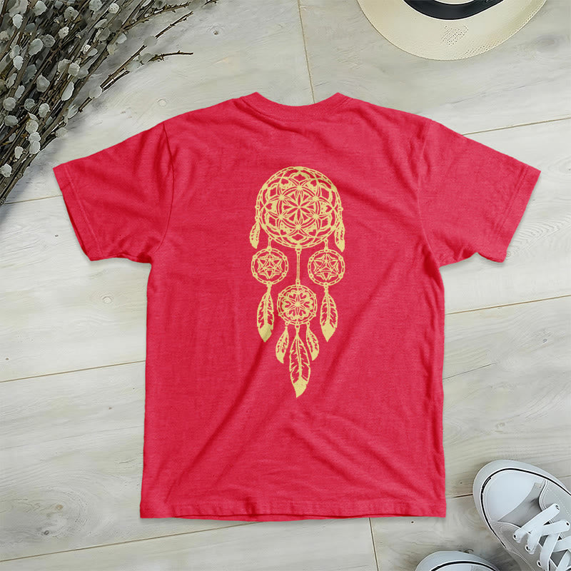 Olivenorma Flower Of Life, maglietta con stampa geometrica acchiappasogni e scollo a V, per allontanare il male - image 22