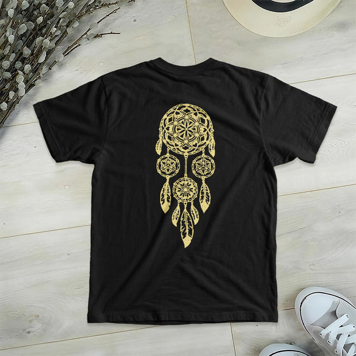 Olivenorma Flower Of Life, maglietta con stampa geometrica acchiappasogni e scollo a V, per allontanare il male - image 10