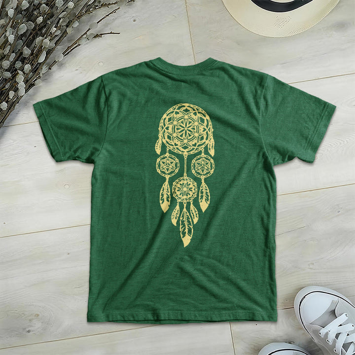 Olivenorma Flower Of Life, maglietta con stampa geometrica acchiappasogni e scollo a V, per allontanare il male - image 21