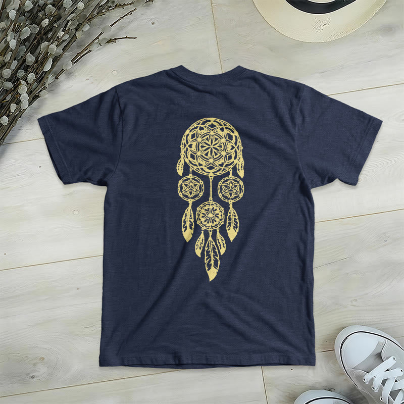 Olivenorma Flower Of Life, maglietta con stampa geometrica acchiappasogni e scollo a V, per allontanare il male - image 19