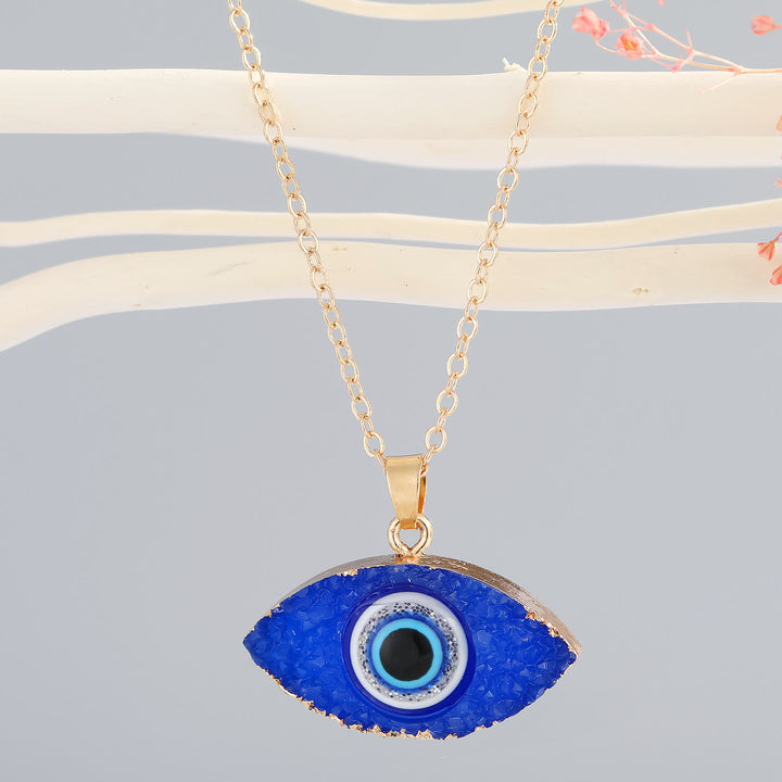 Collana energetica con quarzo ialino Olivenorma e malocchio - Cristallo blu - image 16