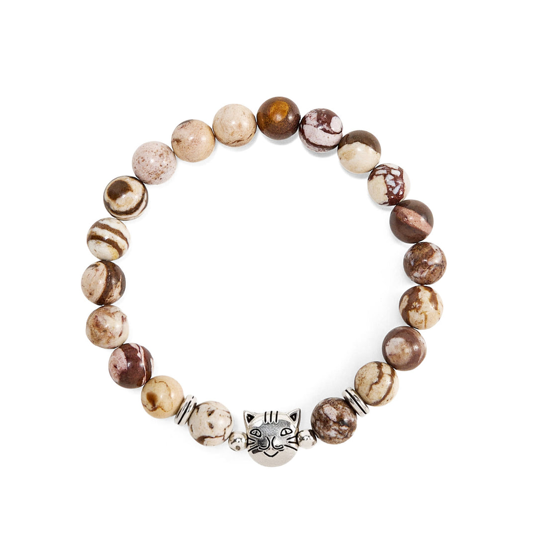 Braccialetto con perline di pietre preziose Olivenorma Cat Magic - image 5