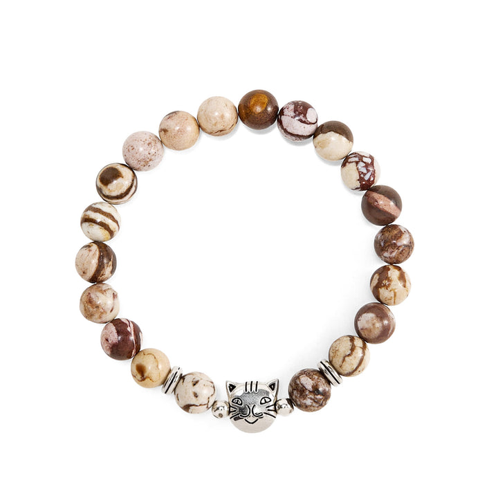 Braccialetto con perline di pietre preziose Olivenorma Cat Magic - image 5