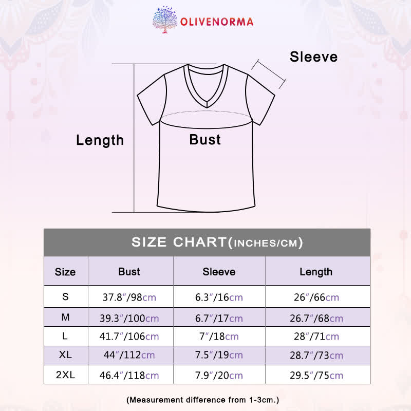 Olivenorma Yin Yang Tree Yoga Meditation T-shirt con scollo a V - image 28