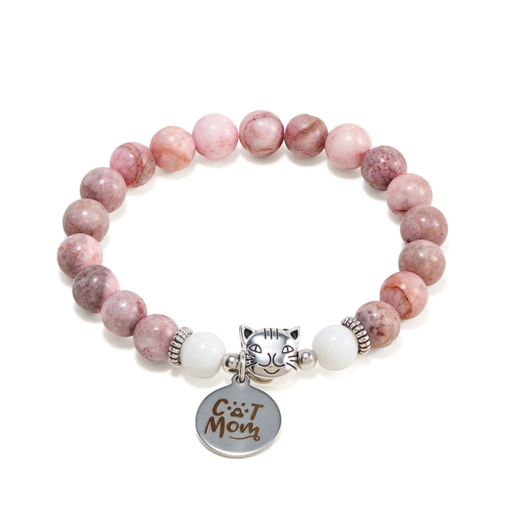 Olivenorma - Braccialetto di cristallo fatto a mano per amanti dei gatti, orgogliosa mamma di gatti - image 4