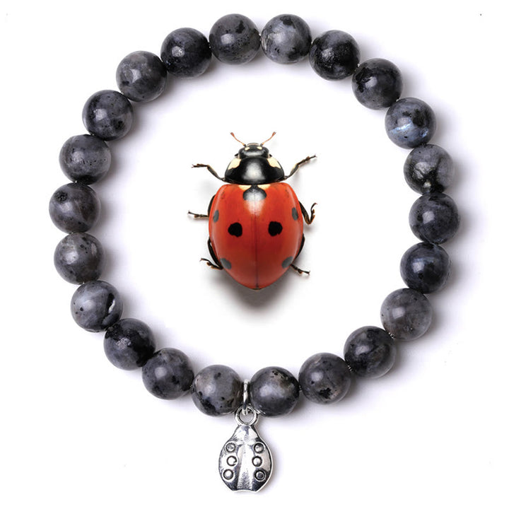 Braccialetto Olivenorma Lucky 7 con ciondolo a forma di coccinella e pietre preziose - Labradorite - image 35