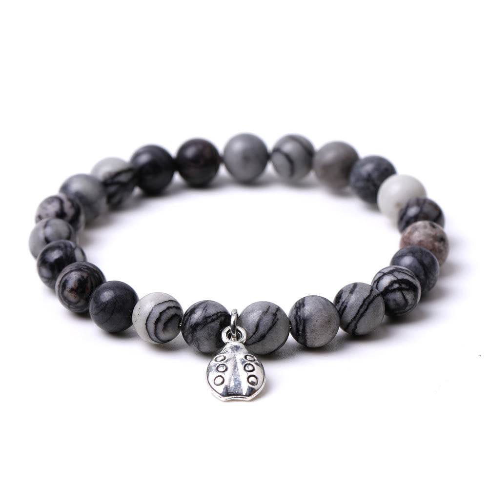 Braccialetto Olivenorma Lucky 7 con ciondolo a forma di coccinella e pietre preziose - image 44