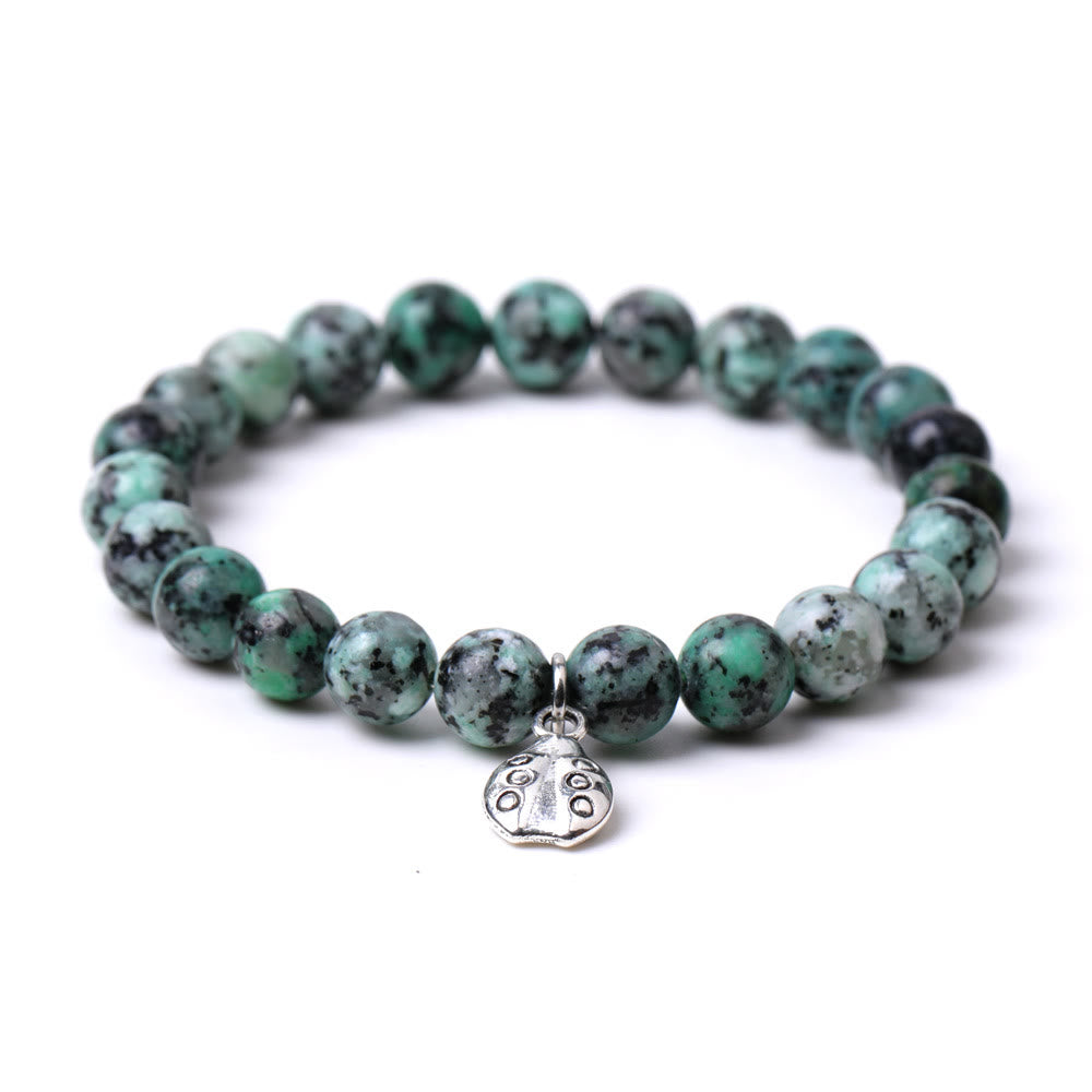 Braccialetto Olivenorma Lucky 7 con ciondolo a forma di coccinella e pietre preziose - image 18