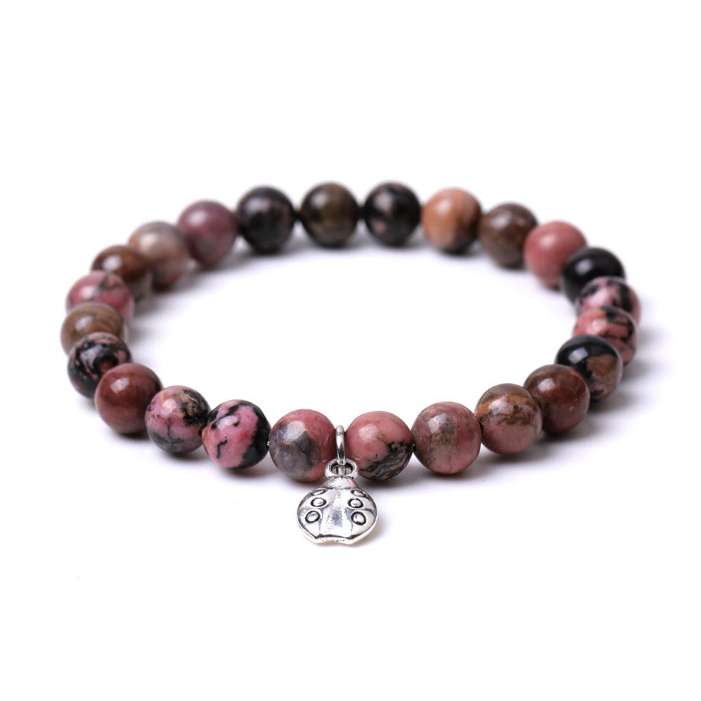 Braccialetto Olivenorma Lucky 7 con ciondolo a forma di coccinella e pietre preziose - image 26