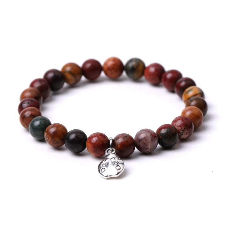 Braccialetto Olivenorma Lucky 7 con ciondolo a forma di coccinella e pietre preziose - image 8