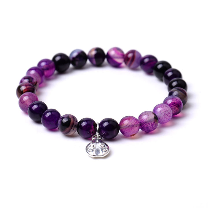 Braccialetto Olivenorma Lucky 7 con ciondolo a forma di coccinella e pietre preziose - image 12